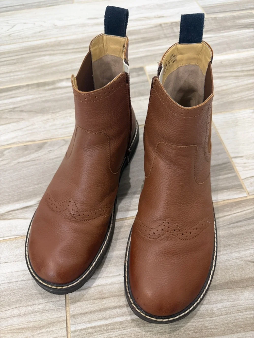 Mini Boden Brown leather ankle boots